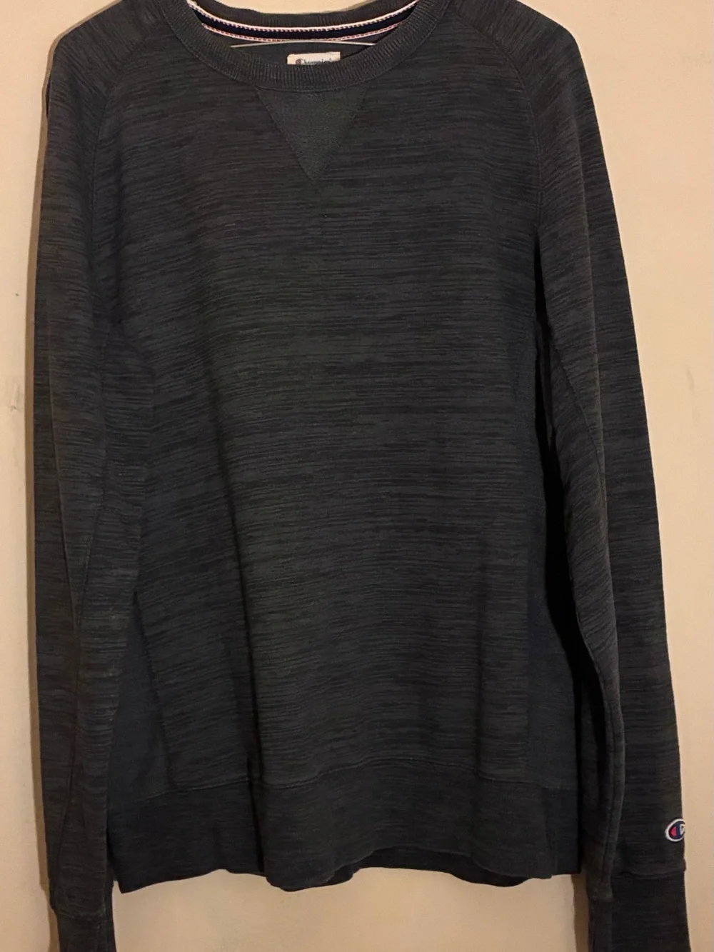 Champion Men's Crewneck Sweater in Charcoal Heather